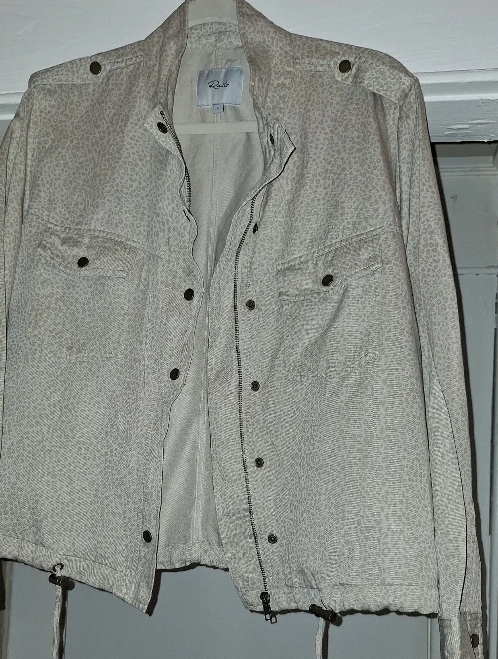 Rails Women's Cream Printed Lightweight Shirt Jacket